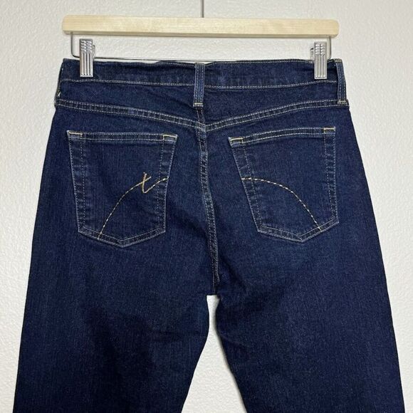 Vintage Tommy Jeans Y2K Size 7L Flare Leg Hilfiger Denim 33" Inseam Dark Wash - Picture 8 of 13